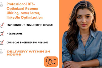 write environment engineering , chemical, hse, oil and gas, tech resume