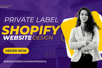 build private label health and supplement shopify dropshipping store or website