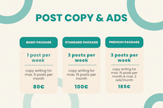 write meta and linkedin posts and craft ads to drive results