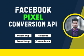 setup meta facebook pixel, conversion API, and events