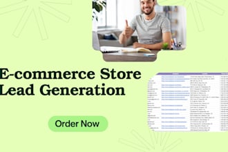 do  b2b lead generation and ecommerce store lead generation