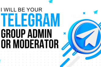 be your telegram group admin or moderator