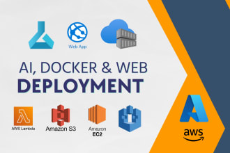 deploy web app, apis, docker and ai on AWS, gcp, azure