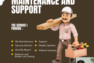 do wordpress maintenance, website update, wordpress support