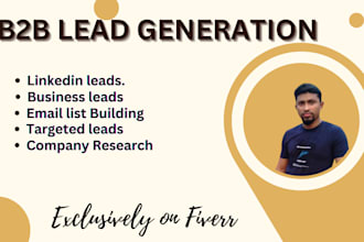be an expert b2b lead generation, business leads, email list