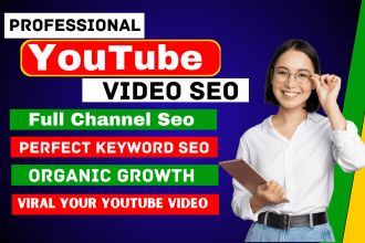 do youtube channel SEO and video optimization for top ranking on search result