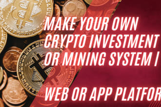 make a crypto investment website, membership deposit and profit platform