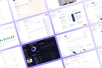 design your web app and admin dashboard in figma