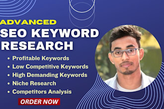 provide semrush advanced keyword research and competitor analysis