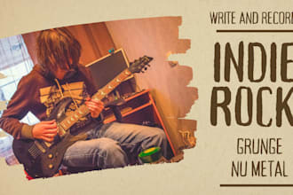 write and record your indie, shoegaze, grunge, nu metal instrumental