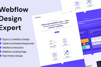 develop webflow website, figma to webflow, webflow design, webflow template