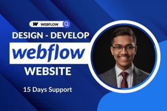 design, redesign, develop and fix webflow website, figma to webflow expert