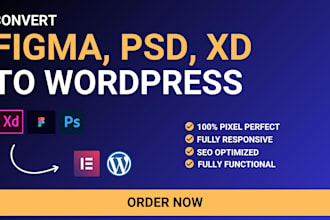 convert figma to wordpress PSD to wordpress figma to elementor