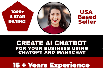 create ai chatbot for business using chatgpt and manychat