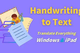 do translation and handwriting