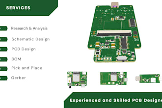do circuit and pcb design, board layout and simulation