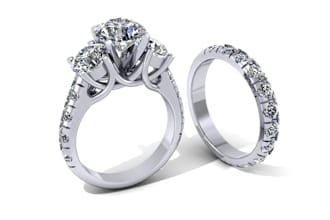 create 3d models of beautiful rings and jewelry ornaments