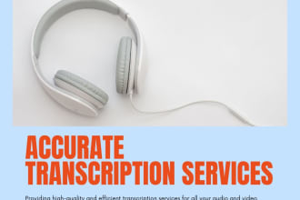 do accurate english and urdu transcription of audio, video or images to text