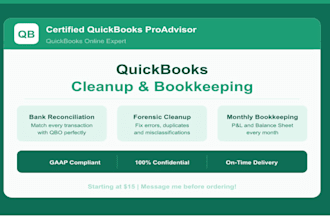 do quickbooks online bookkeeping and financial reporting