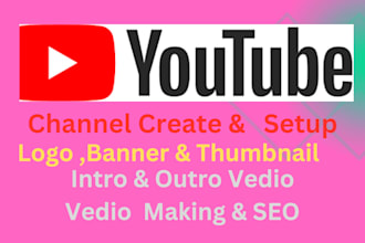 create and setup youtube channel