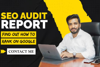 provide SEO audit report, competitor website analysis and action plan