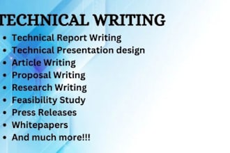 write technical articles on any topic
