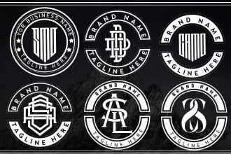 do initial letters monogram  and urban streetwear clothing brand logo