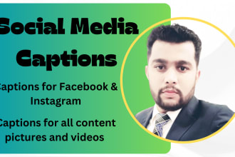 do eye catching social media captions for you