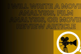 write film, novel analysis, movie review essays, book analysis paper