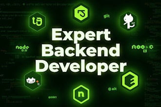 be your backend web developer in nodejs, express and mongodb