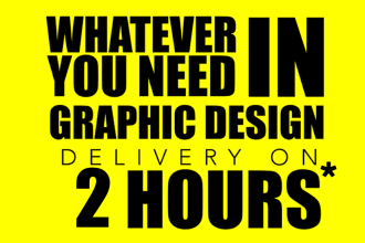 create whatever you need in graphic design
