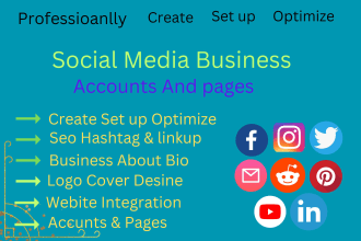 perfect optimize social media accounts set up create and business pages