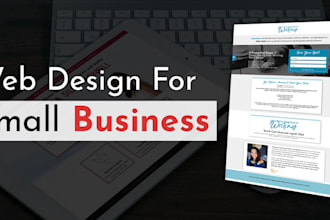 design awesome website or landing page for small business