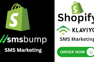 setup shopify klaviyo, smsbump SMS, email marketing, automation flows