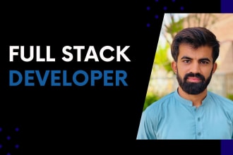build full stack web application, custom website