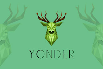 create a custom polygonal, geometric, low poly business logo