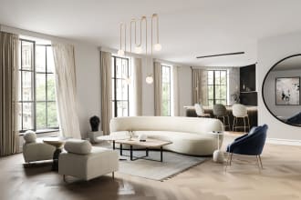 decorate 3d realistic interior design mood board virtual staging home renovation