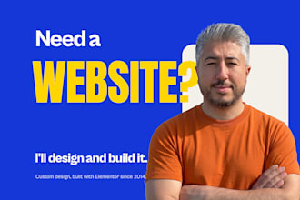 design and build a custom wordpress website with elementor