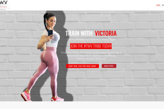 design professional sports, personal trainer, fitness, gym, coach, yoga website