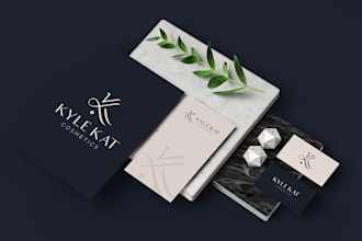 design logo, brand identity for fashion or cosmetics brand