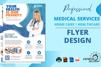 help you design medical mental health services flyer