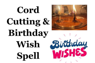 cast cord cutting and birthday wish spell