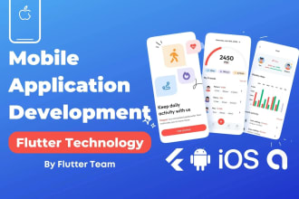 develop professional ios app and android mobile app using flutter app builder