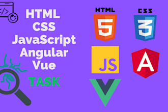 do or develop javascript code, angular, vue or any js task