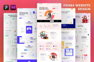 do figma website design, website mockup, website ui design, figma design website
