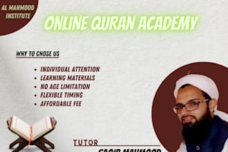 teach arabic and quran with tajwid  online quran teaching