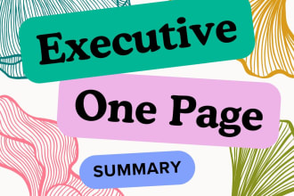 write an executive business summary