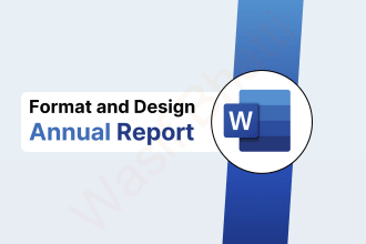 format and design annual and financial report in microsoft ms word document