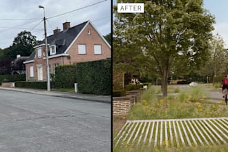 do landscape architecture visualization in photoshop
