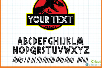 make custom personalized jurassic park theme sign logo svg,png,dxf,eps,cricut